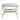 Novak Antique Gold Iron Stool -  Natural Linen