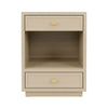 Logan Bedside Table - Small Beige