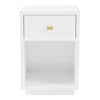 Logan Bedside Table - Petite White