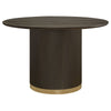 Eli Round Dining Table - 1.2m Smoked Oak