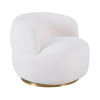 Tubby Swivel Arm Chair - Ecru