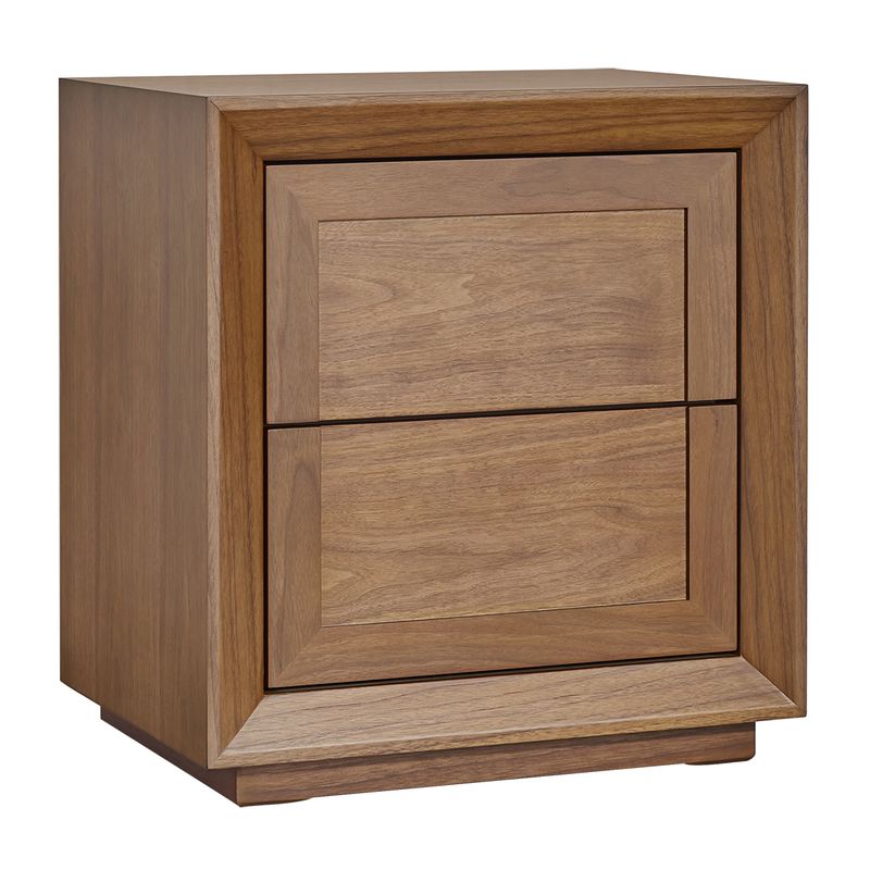 Balmain Tall Bedside Table - Walnut