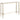 Chloe Rippled Glass Console Table - Large Gold