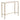 Chloe Rippled Glass Console Table - Small Gold