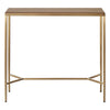 Chloe Timber Console Table - Small Gold
