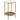 Chloe Glass and Timber Side Table - Gold