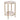 Chloe Pink Marble Side Table - Gold