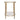 Chloe Rippled Glass Side Table - Gold