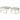 Chloe Dusty Jade Marble Nesting Coffee Table - Gold