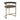 Dino Kitchen Stool with Upholstered Arms - Chocolate Linen
