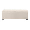 Soho Storage Bench Ottoman - Ivory