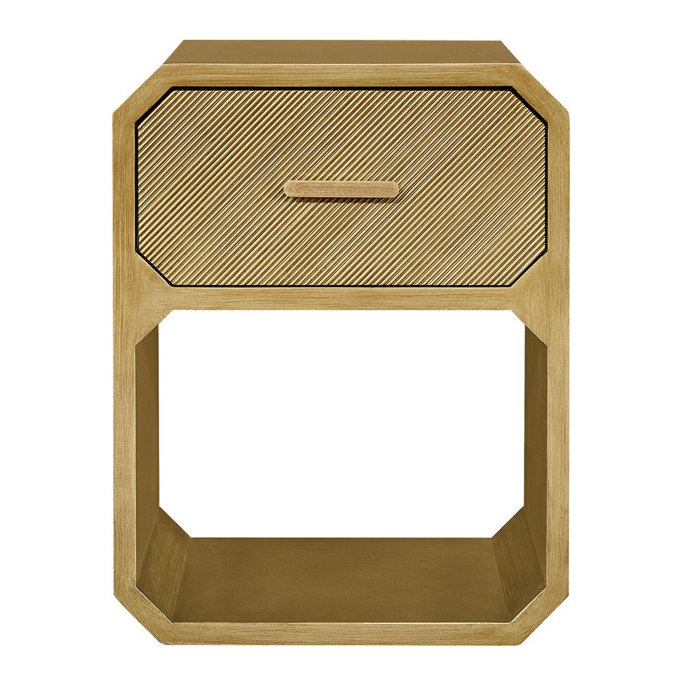 Anderson Bedside Table - Small Antique Gold