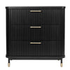 Sophia 3 Drawer Chest - Black