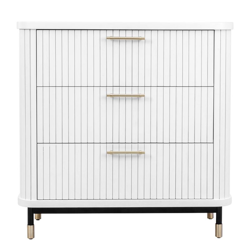 Sophia 3 Drawer Chest - White