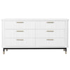 Sophia 6 Drawer Chest - White