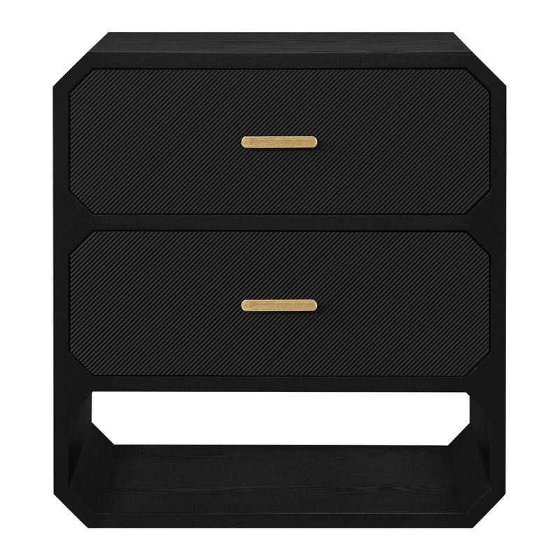 Anderson 2 Drawer Chest - Black