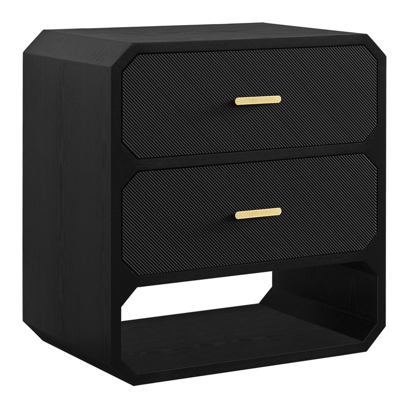 Anderson 2 Drawer Chest - Black
