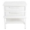 Aimee Bedside Small Table - All White