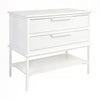 Aimee Bedside Large Table - All White