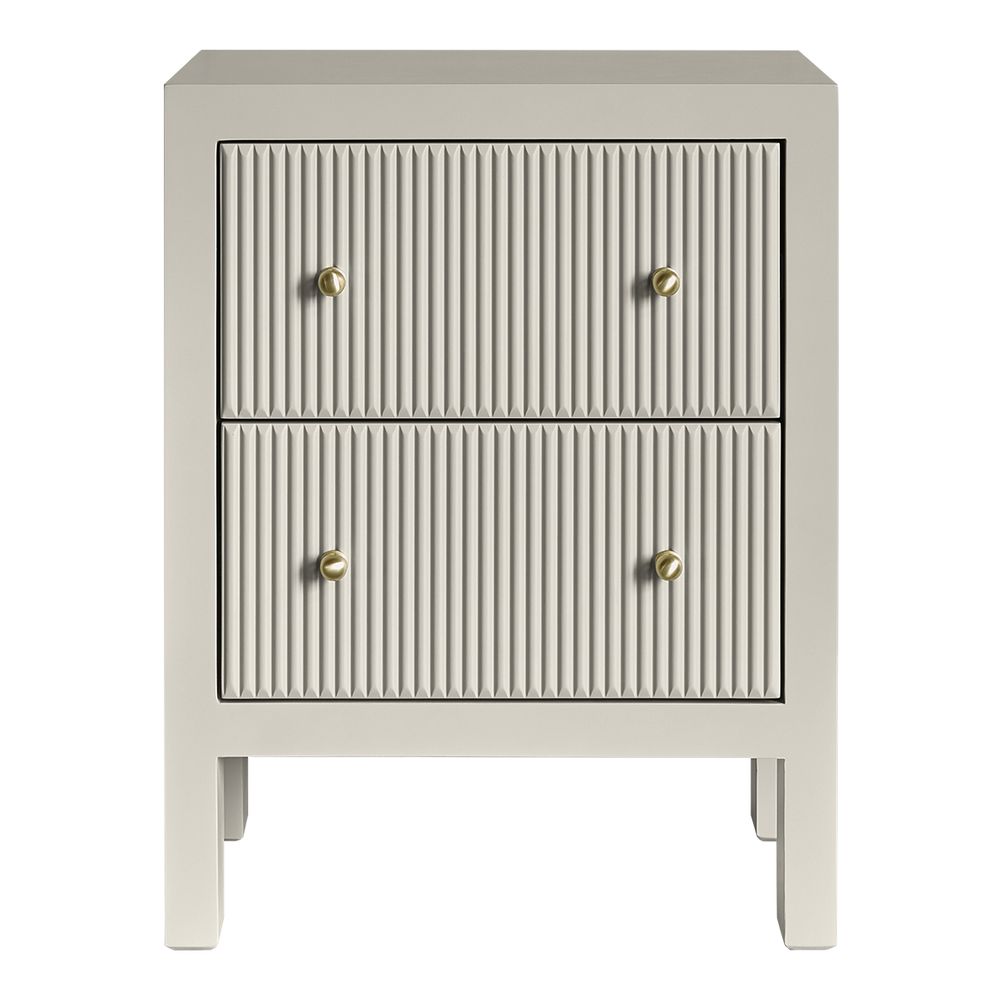 Ariana Bedside Table - Small Grey