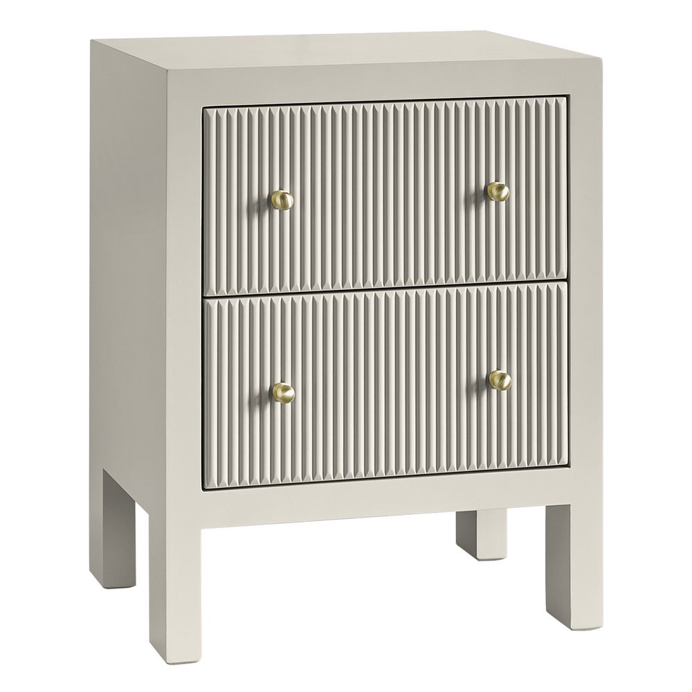 Ariana Bedside Table - Small Grey