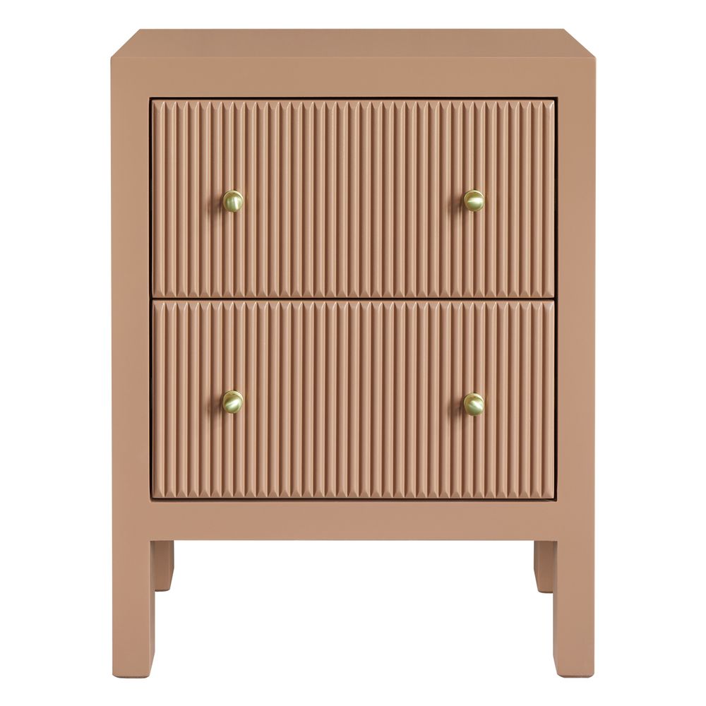 Ariana Bedside Table - Small Mocha Mousse