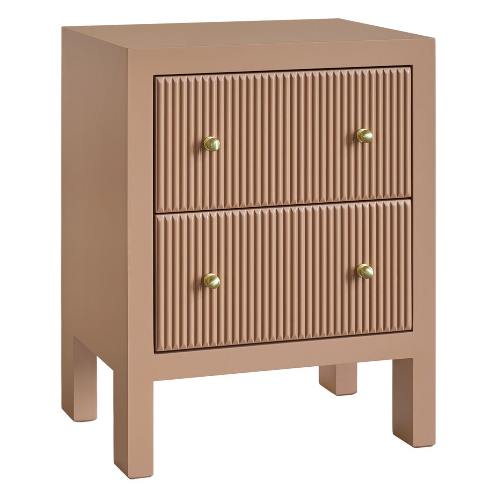 Ariana Bedside Table - Small Mocha Mousse