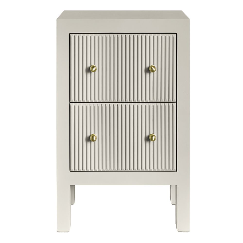 Ariana Bedside Table - Petite Grey