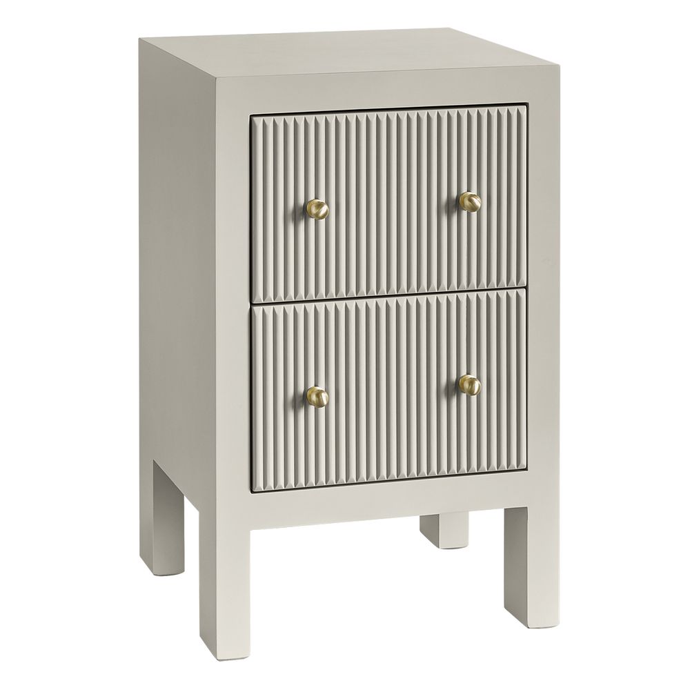 Ariana Bedside Table - Petite Grey