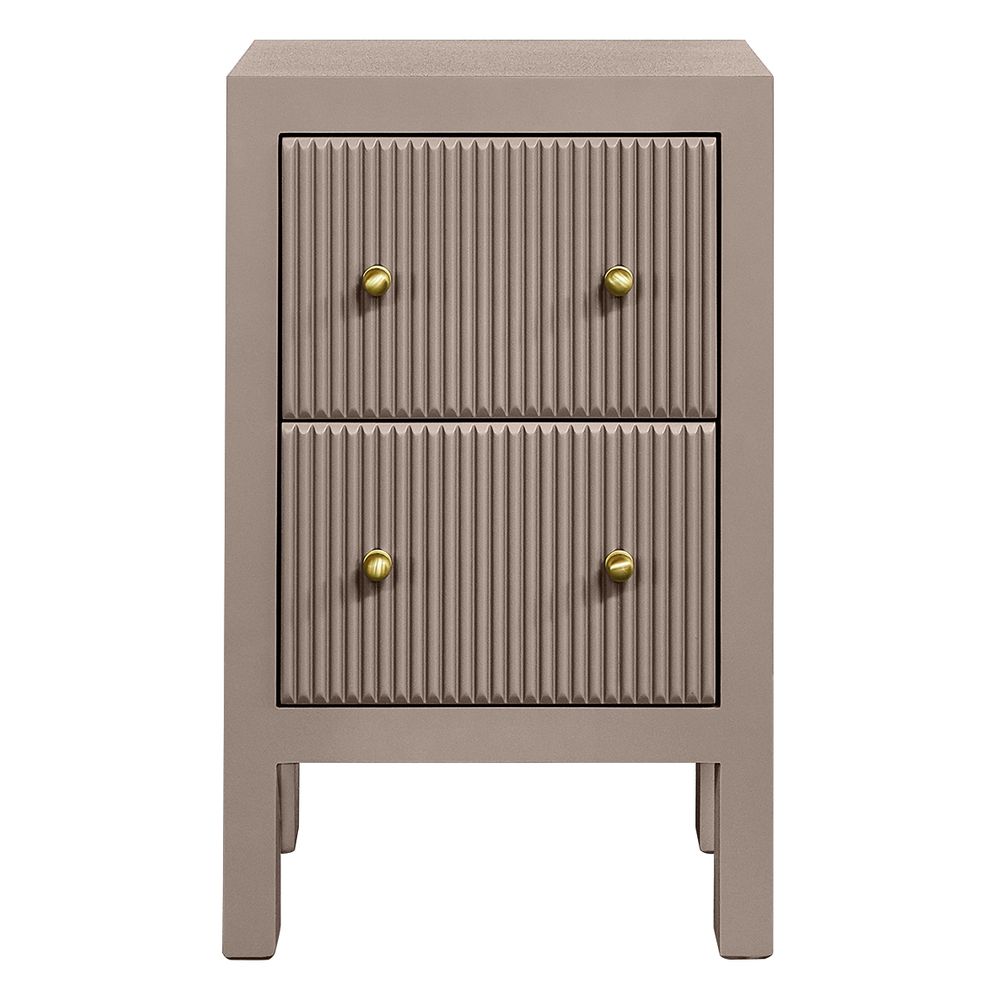 Ariana Bedside Table - Petite Taupe