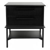 Aimee Bedside Small Table - All Black