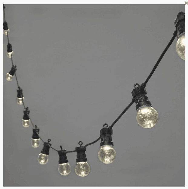 20 Clear Festoon LED String Light