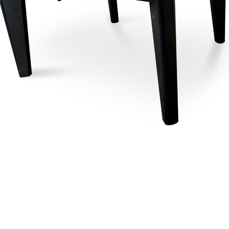 Hunter 100cm Round Marble Coffee Table with Black Legs