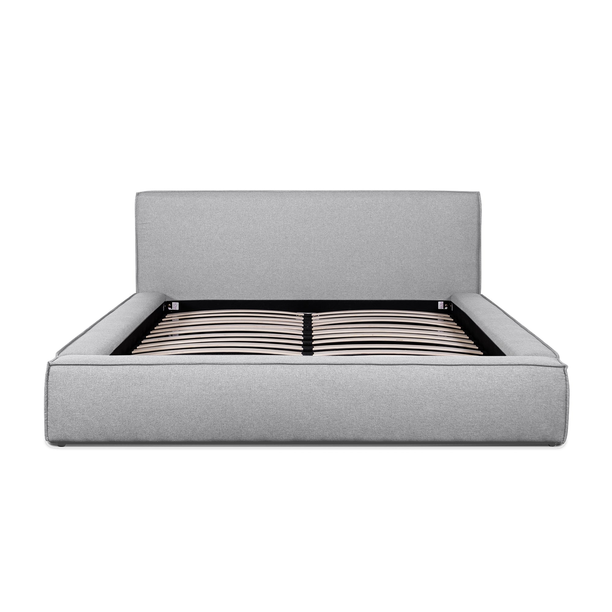 Castillo Fabric Queen Bed Frame – Pearl Grey