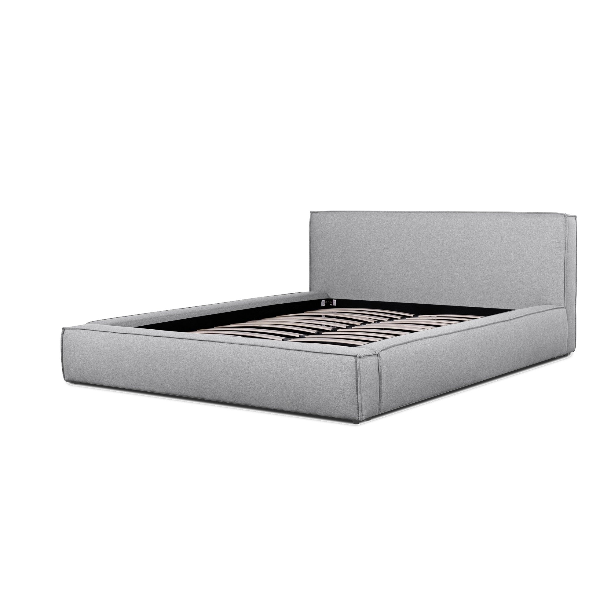 Castillo Fabric King Bed Frame – Pearl Grey