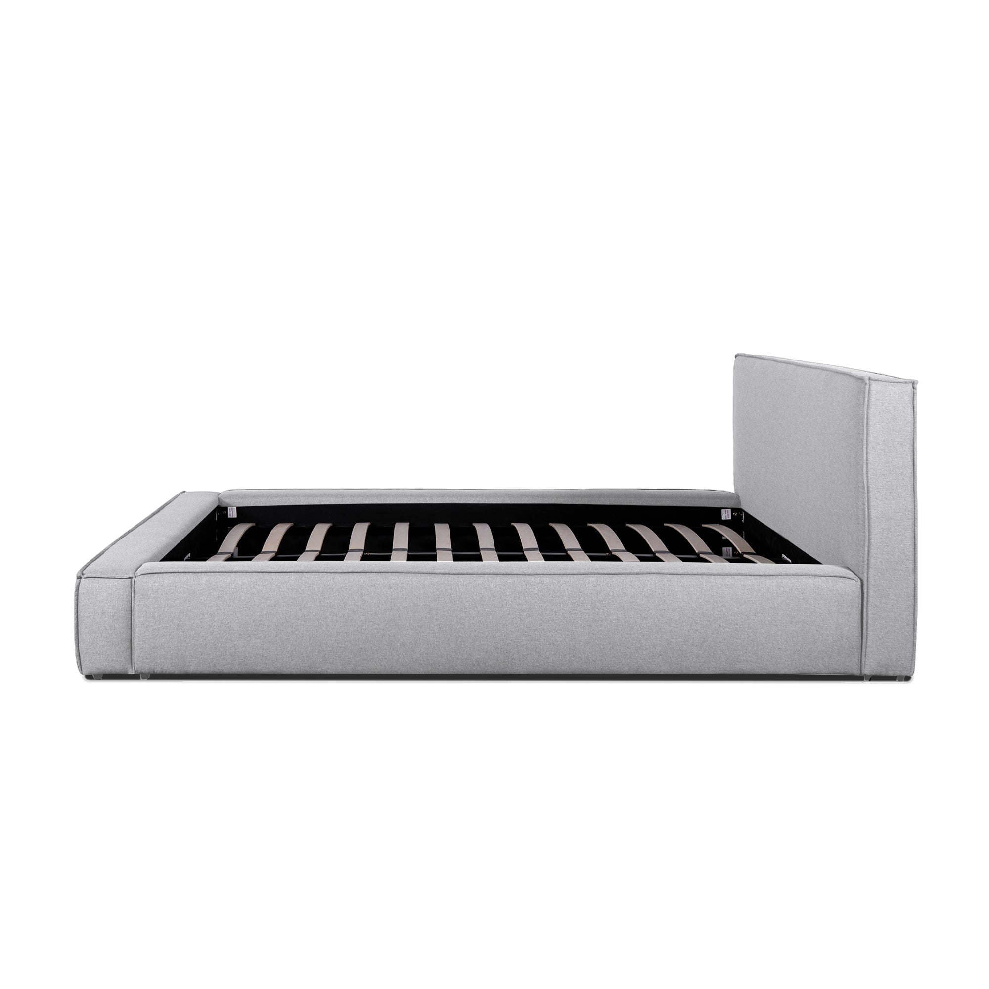 Castillo Fabric King Bed Frame – Pearl Grey