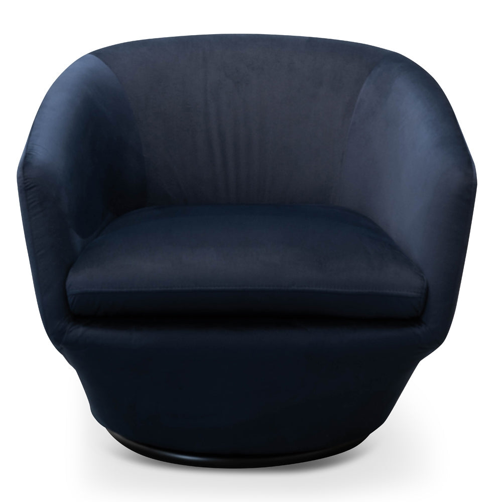 Donna Lounge Chair - Navy Velvet