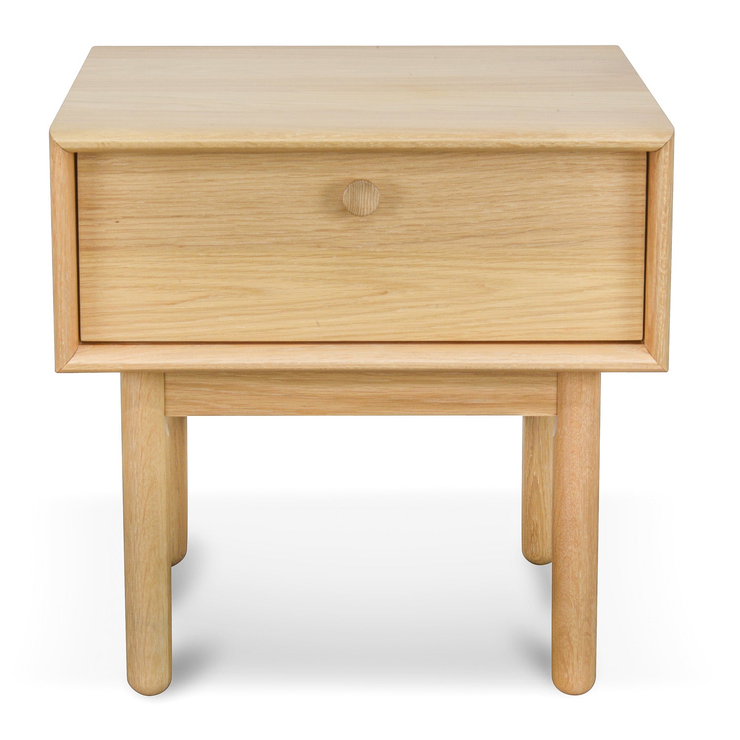 Kenston Lamp Side Table with Drawer - Natural