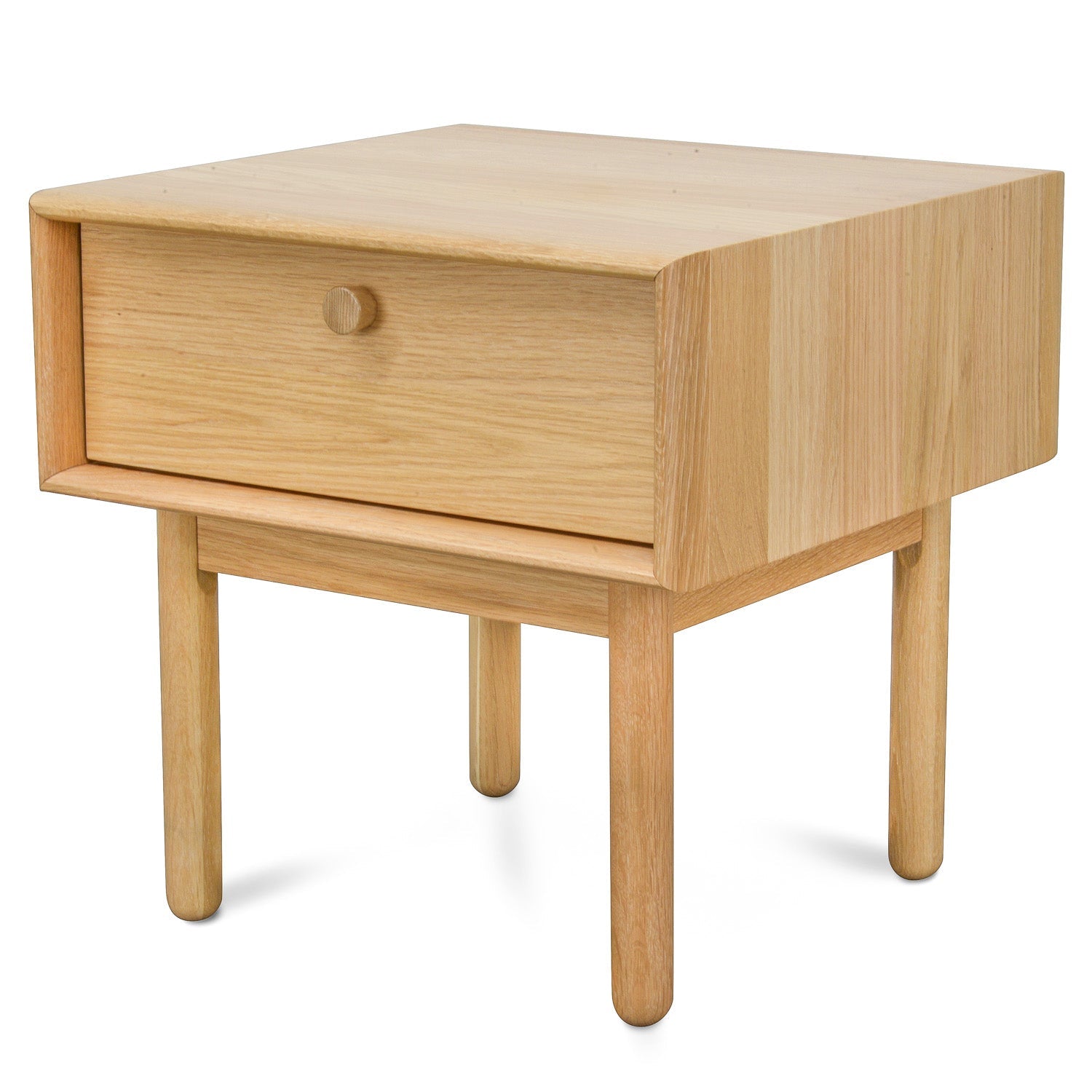Kenston Lamp Side Table with Drawer - Natural