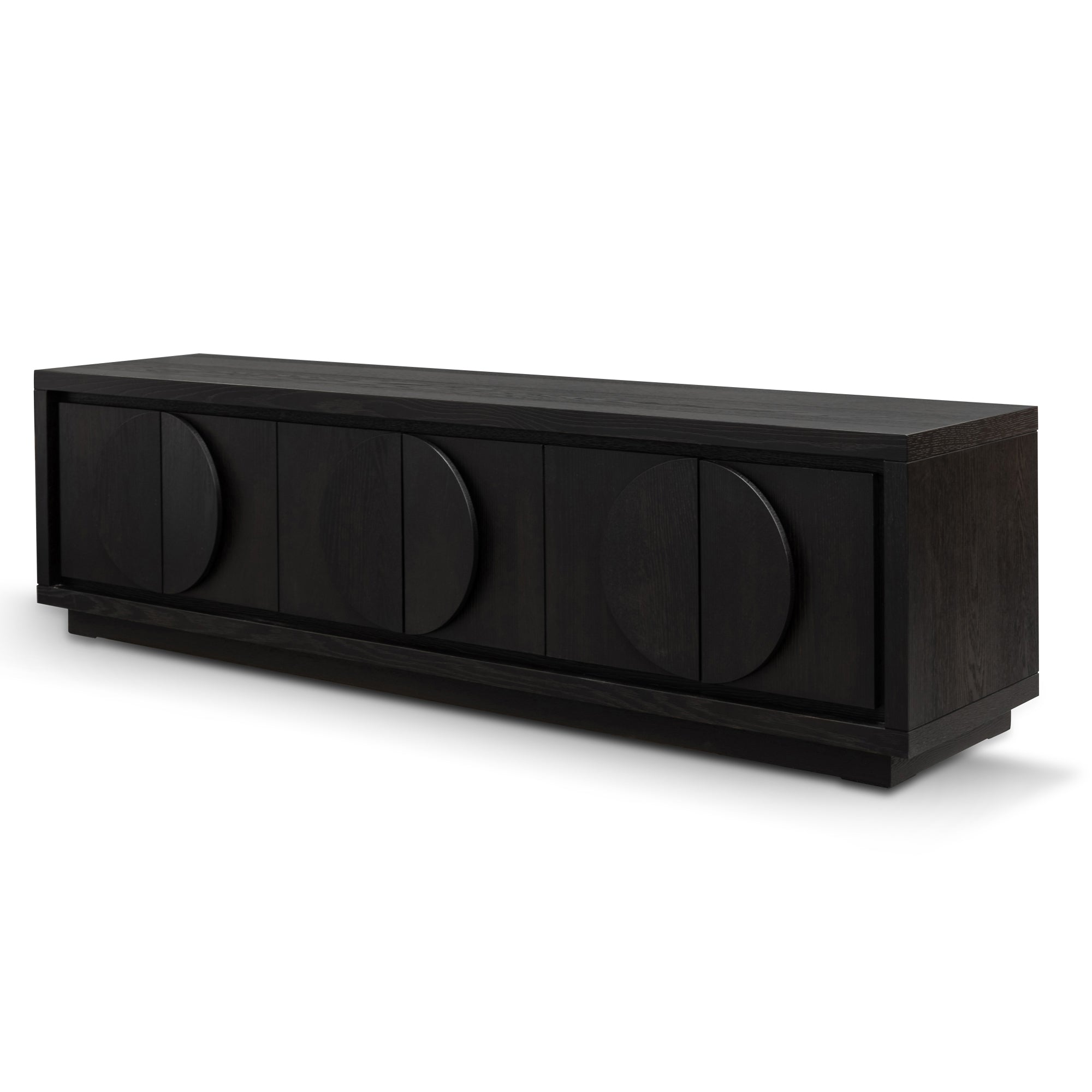 Bonnie 2m Wooden TV Entertainment Unit – Textured Espresso Black