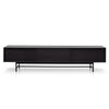 Christie 2.1m Wooden Entertainment TV Unit - Full Black