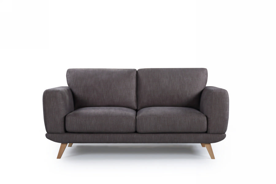 Alysha 2 Seater Fabric Sofa - Brown