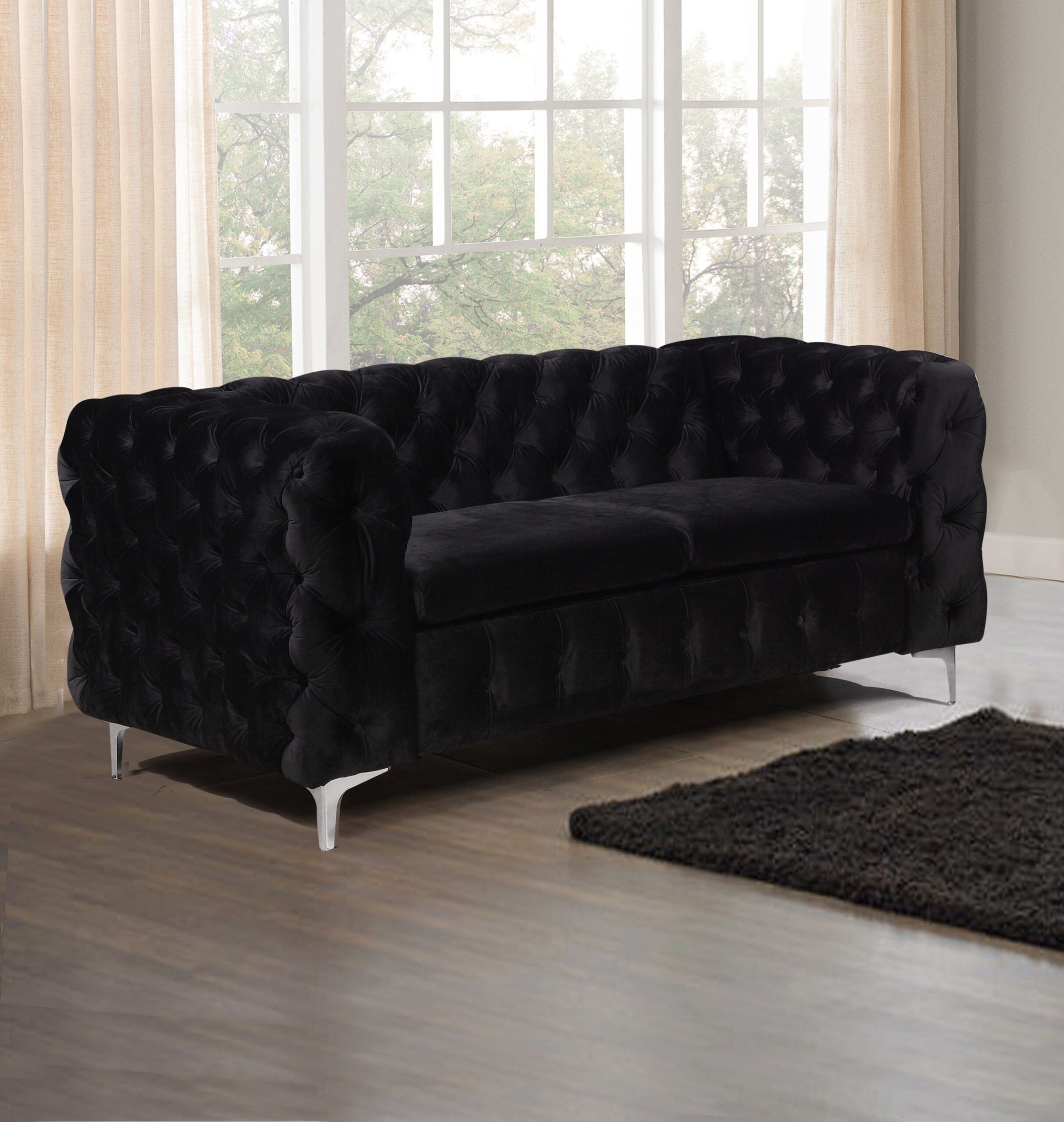 Jodie 2 Seater Black Colour