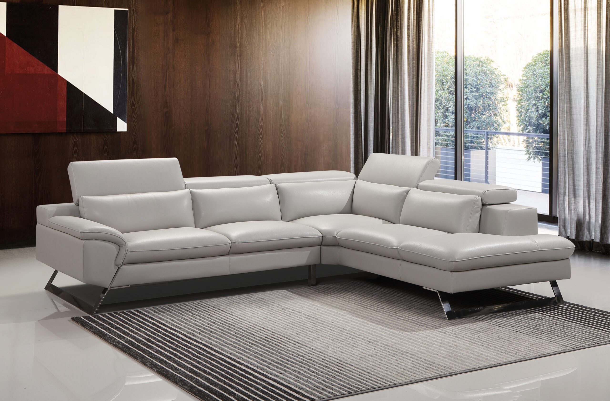Mattie 5 Seater Corner Sofa with Chaise - Cream