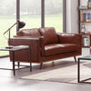 Ysabelle Double Seater Leather Sofa - Brown