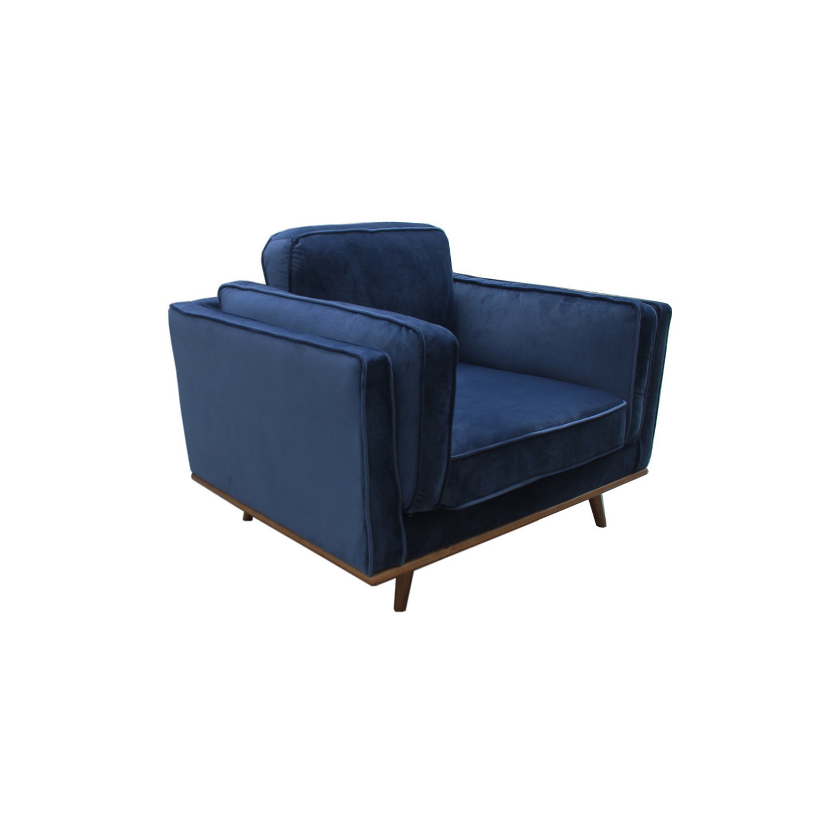 Ysabelle Sofa Fabric 1 Seater Blue