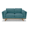 Ysabelle Double Seater Fabric Sofa - Teal