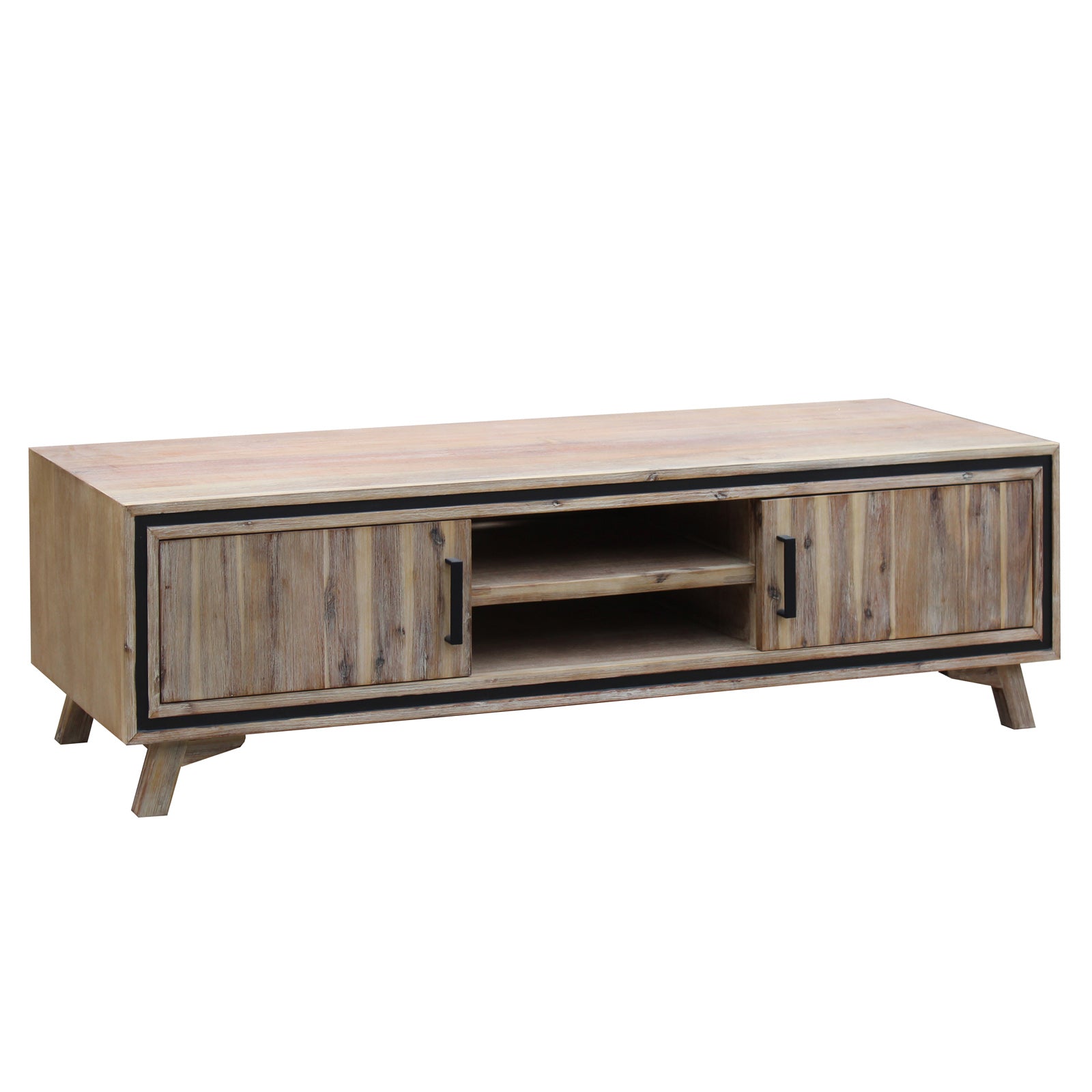 Shannon TV Cabinet Silver Brush