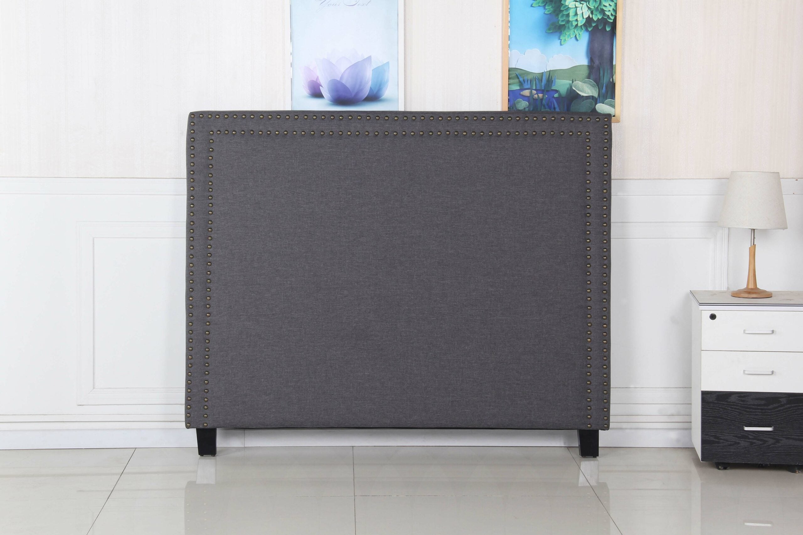 Elliot Headboard - Queen - Charcoal