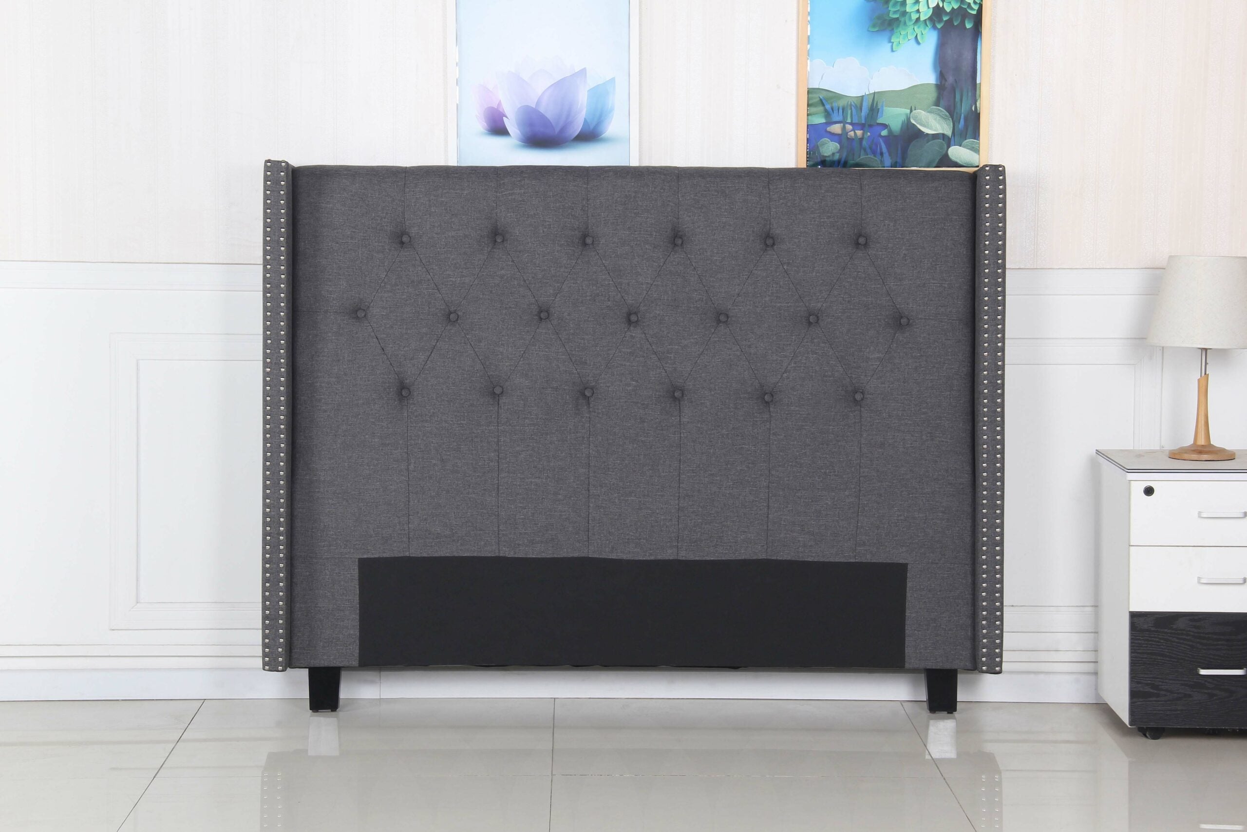 Marge Headboard - Queen - Charcoal